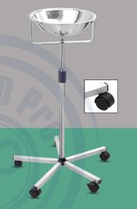 trolley-mounted surgical basin stand