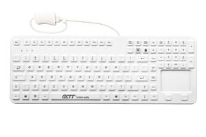 medical keyboard with touchpad