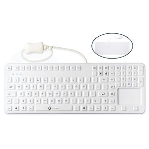 medical keyboard with touchpad