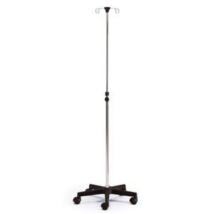 IV pole on casters