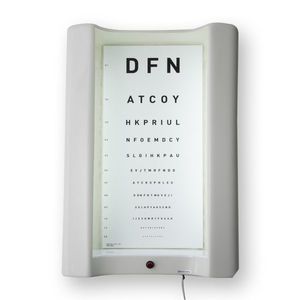 illuminated eye chart