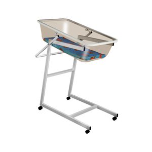 hospital bassinet on casters