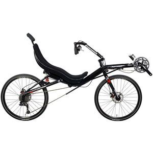 crank-propelled recumbent bicycle