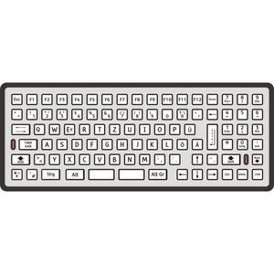 keyboard with numeric keypad