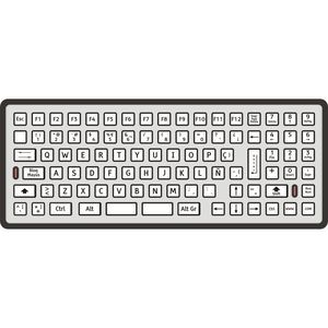 keyboard with numeric keypad