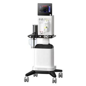 trolley-mounted veterinary anesthesia workstation