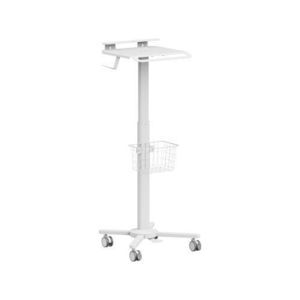height-adjustable computer cart