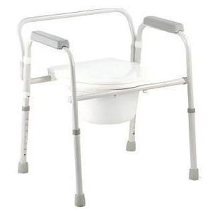 height-adjustable commode chair 1
