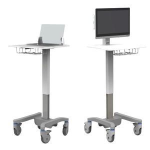 height-adjustable laptop cart