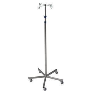 IV pole on casters