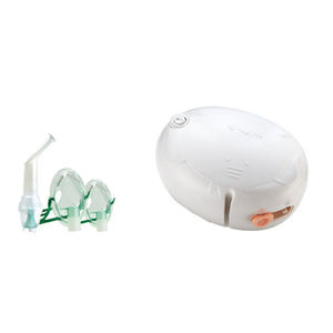 electro-pneumatic nebulizer / with mask / with compressor