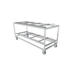 2-shelf shelving unit