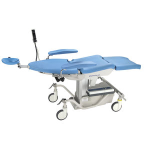 ophthalmic surgery table / electric / height-adjustable / on casters