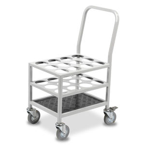 transport trolley / for medical devices / gas cylinder / 12-cylinder