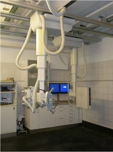 veterinary X-ray system / digital / ceiling-mounted