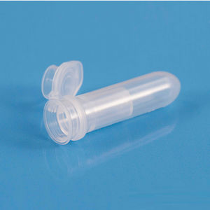 laboratory sample tube / cylindrical / plastic