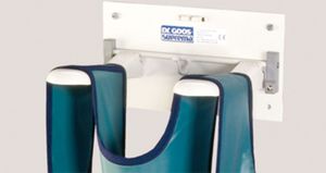 wall-mounted X-ray apron rack