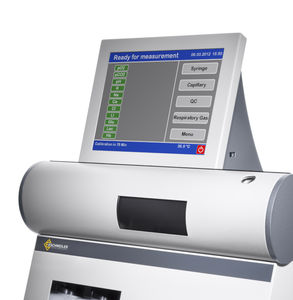 blood gas analyzer with touchscreen