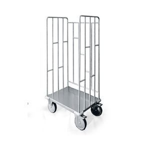 linen trolley with plate