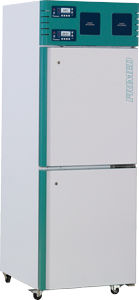 laboratory refrigerator / cabinet / combination / 2-door