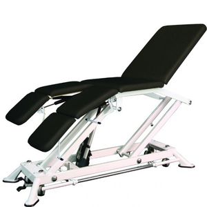 height-adjustable examination table / on casters / with adjustable backrest / 4 sections