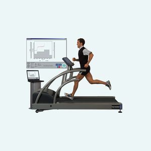 treadmill with handrails