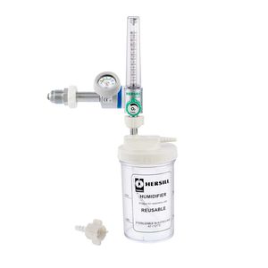 oxygen flow meter / with humidifier / with pressure regulator / variable-area