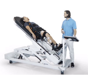 electric tilt table / on casters / height-adjustable / therapy