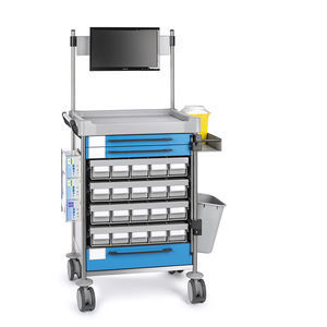 medicine distribution computer cart