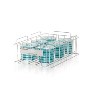 Petri dish laboratory rack