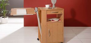 bedside cabinet on casters
