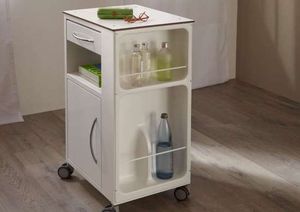 bedside cabinet on casters