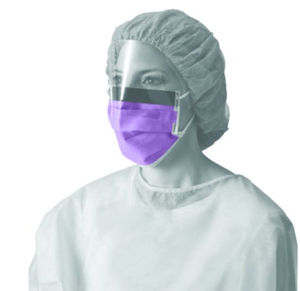 medical safety mask / disposable / with eye protection