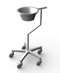 trolley-mounted surgical basin stand 1