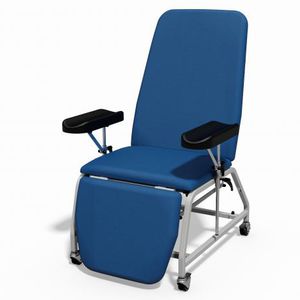 phlebotomy examination chair / manual / on casters / reclining