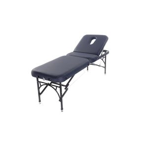 manual massage table / portable / height-adjustable / 2-section