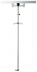 rail-mounted IV pole