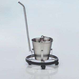trolley-mounted surgical basin stand