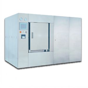 laboratory sterilizer / hot water / horizontal
