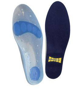 orthopedic insole with heel pad