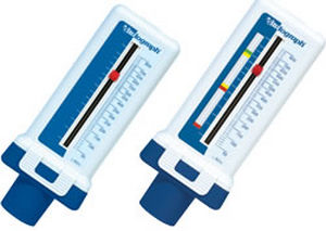 hand-held peak flow meter