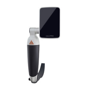 video laryngoscope with integrated video monitor