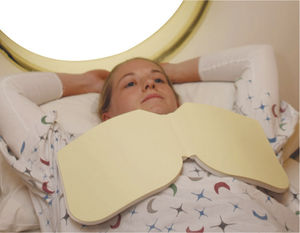 X-ray protective breast shield