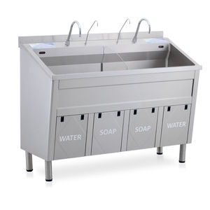 3-station surgical sink