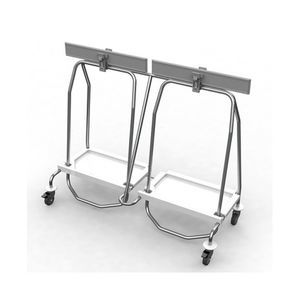 transport trolley / waste / with waste bag holder / medical
