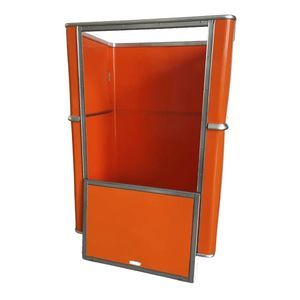 Lista Sliding Door Shelf Cabinets With 3 Adjustable Shelves