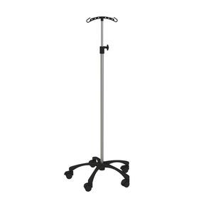 IV pole on casters