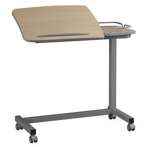 over-bed table on casters