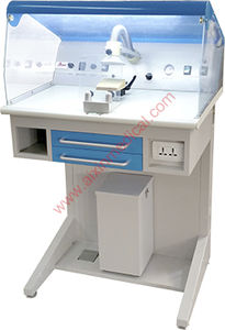 dental laboratory workstation with light 1