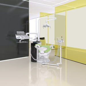 dental unit with adjustable headrest